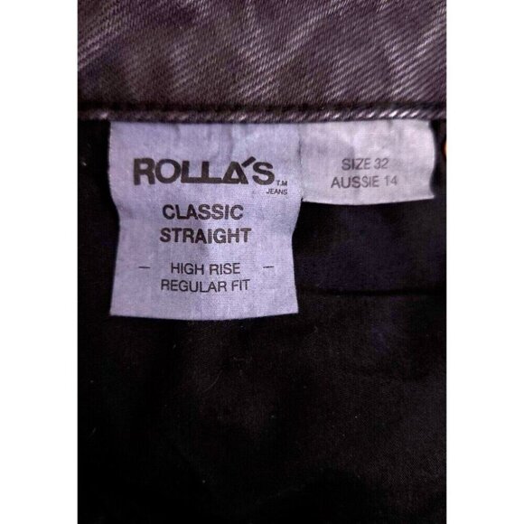 Rolla’s Original Straight High Rise Jeans Size 32 Sunbleach 90's Style NWT - Picture 13 of 13